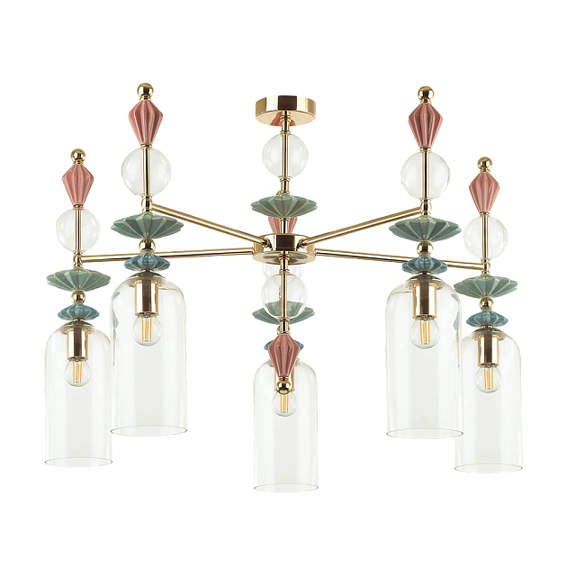 Подвесная люстра Odeon Light Classic Bizet 4855/5C изображение 8 Подвесная люстра Odeon Light Classic Bizet 4855/5C Фото № 8