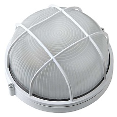 Светильник General GCF-R-E27-60-IP65 (НБП/НПП 1302) круг белый с реш.