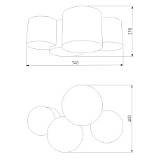 Потолочный светильник TK Lighting 6592 Mona Nature 2