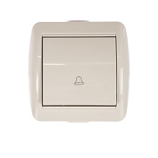 Кнопка звонка Lezard Nata белый 710-0200-103