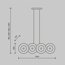 Подвесной светильник Maytoni Aster MOD007PL-08G1 4