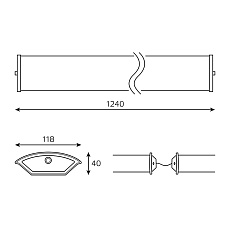 Настенно-потолочный светильник Gauss 909427212 2
