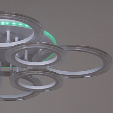 Потолочная светодиодная люстра Reluce 09812-3.3-4+4A WH (RGB) 5