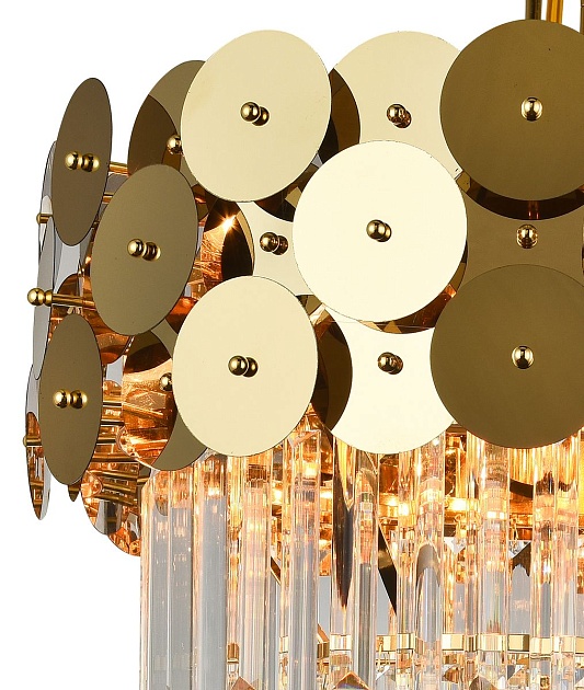 Подвесная люстра Natali Kovaltseva Beyond 76015/8C Gold Фото № 3