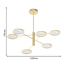 Подвесная светодиодная люстра Favourite Imma 4374-6P 1