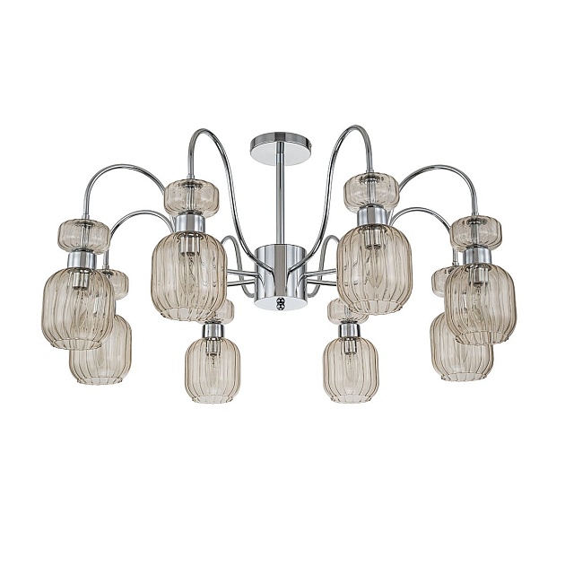 Потолочная люстра Escada Gloss 1141/8PL Chrome/Beige изображение 1 Потолочная люстра Escada Gloss 1141/8PL Chrome/Beige Фото № 1