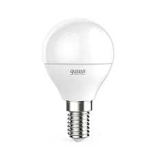Лампа светодиодная Gauss E14 10W 6500K матовая 53130
