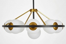 Подвесная люстра Lumina Deco Donzano LDP 8034-9 BK+WT 3