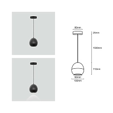 Подвесной светодиодный светильник Fiberli Ayleen 12110401 1