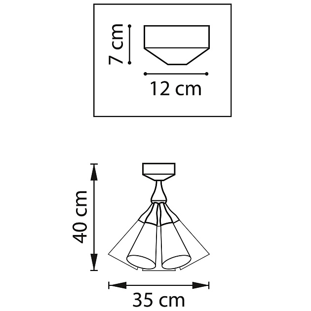 Потолочная люстра Lightstar Cone 757070 Фото № 6