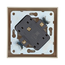 Розетка LK Studio двойная без з/к, со шторками (бежевый) LK60 863601-1 1