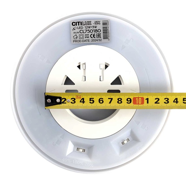Потолочный светодиодный светильник Citilux Etalon CL750180 изображение 4 Потолочный светодиодный светильник Citilux Etalon CL750180 Фото № 4