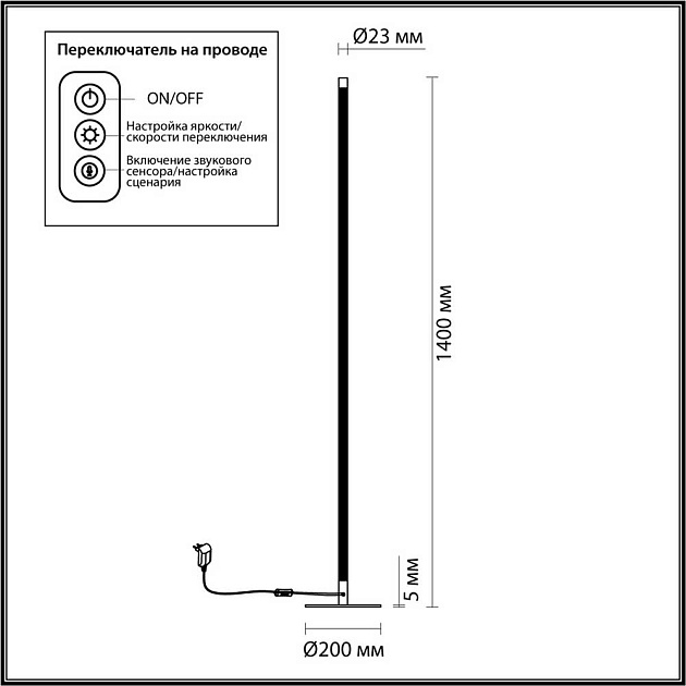 Торшер Odeon Light Fillini 4335/32FL изображение 4 Торшер Odeon Light Fillini 4335/32FL Фото № 4
