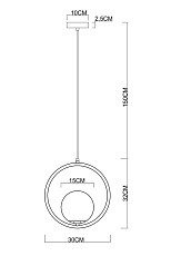 Подвесной светильник Arte Lamp Matisse A7741SP-1BK 1