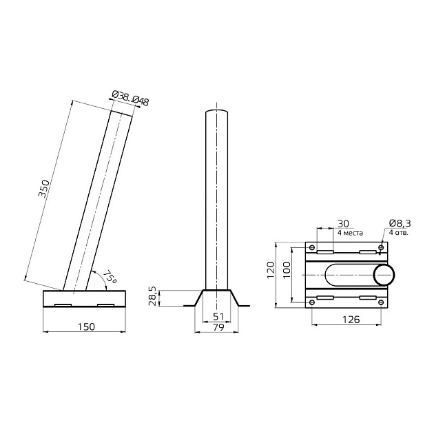 Кронштейн Gauss 903265502 изображение 3 Кронштейн Gauss 903265502 Фото № 3