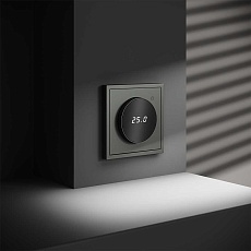 Терморегулятор электронный Voltum S70 с индикацией и датчиком, для теплого пола, (титан) VLS070106 1