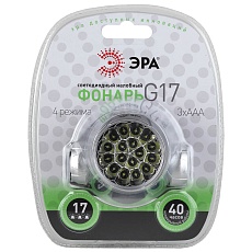 Налобный светодиодный фонарь ЭРА от батареек 70 лм G17 C0033485 2
