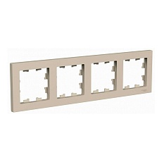 Рамка 4-постовая Systeme Electric AtlasDesign песочный ATN001204