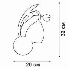 Бра Vitaluce V1467-3/1A 2