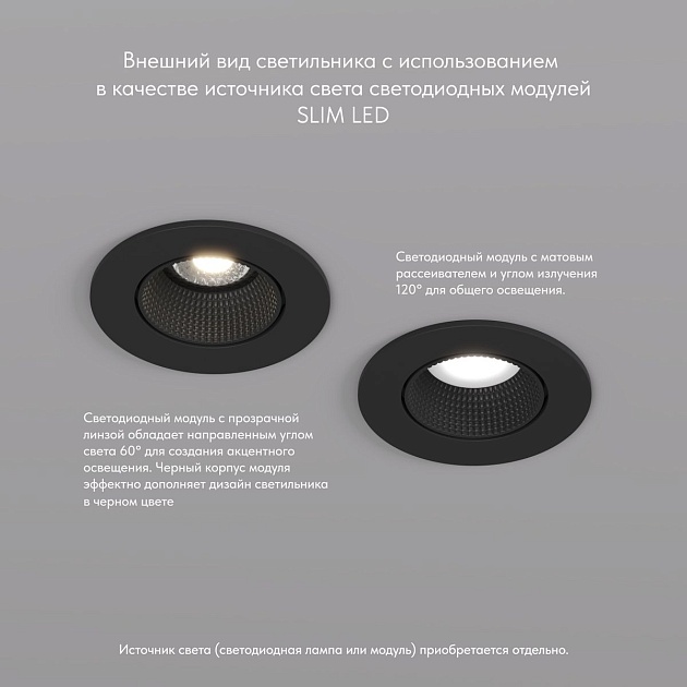 Встраиваемый светильник Denkirs Rodvig DK3061-BK изображение 6 Встраиваемый светильник Denkirs Rodvig DK3061-BK Фото № 6