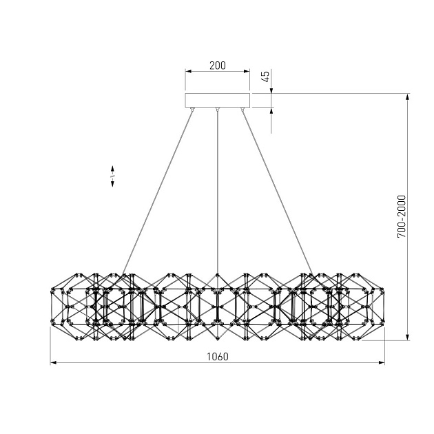 Подвесной светодиодный светильник Eurosvet Uma 90369/15 медь Фото № 2