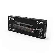 Блок питания Gauss 12V 100W IP66 10A 202023100 2