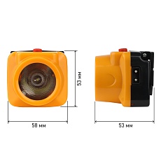 Налобный светодиодный фонарь ЭРА Трофи аккумуляторный 53х53х58 80 лм TG1 Б0053033 1