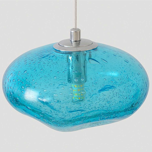 Светильник подвесной Crystal Lux FORMLESS SP1 BLUE изображение 5 Светильник подвесной Crystal Lux FORMLESS SP1 BLUE Фото № 5