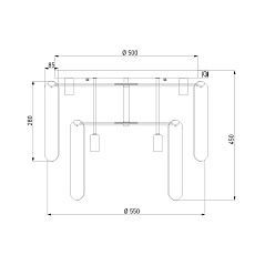 Потолочная люстра Eurosvet Claire 60170 золото Smart 1