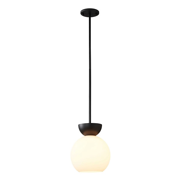 Подвесной светильник iLamp Mono P6079-1 BK+WH изображение 2 Подвесной светильник iLamp Mono P6079-1 BK+WH Фото № 2