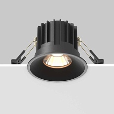 Встраиваемый светодиодный светильник Maytoni Round DL058-12W3K-B 1