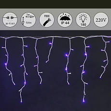 Cветодиодная гирлянда Sneha бахрома 230V синий/белый мерцающий A-056R BL/WT FLASH 2