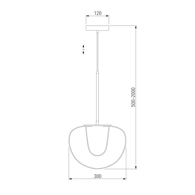 Подвесной светодиодный светильник Eurosvet Twice 90325/1 черный Фото № 2