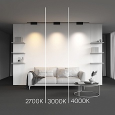 Трековый светодиодный светильник Maytoni Technical Levity Points Rot TR194-1-12W2.7K-M-B 2