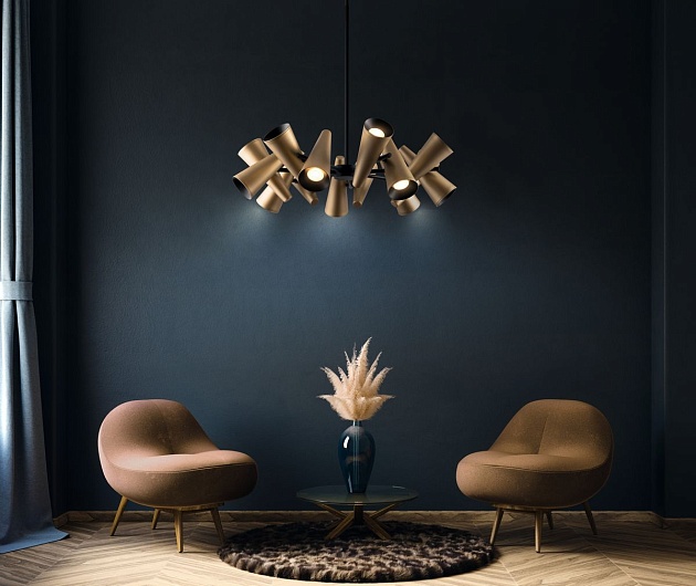 Подвесная люстра Maytoni Giro MOD095PL-14BS Фото № 4