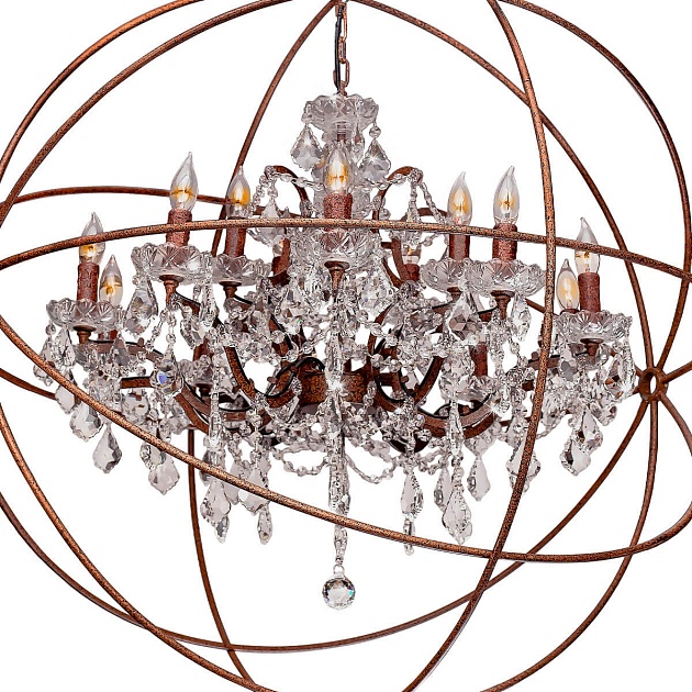 Подвесная люстра Loft IT Foucaults Orb Crystal Loft1897/15 изображение 2 Подвесная люстра Loft IT Foucaults Orb Crystal Loft1897/15 Фото № 2