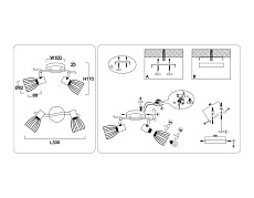 Настенно-потолочный спот Ambrella light TRADITIONAL TR8660 2