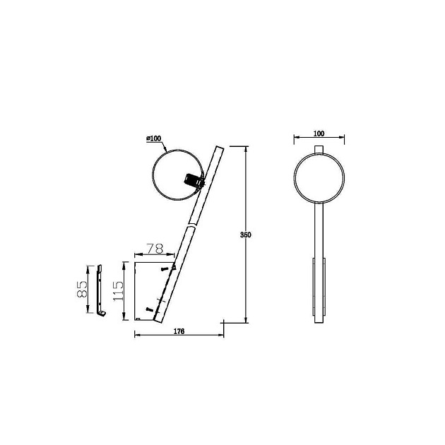 Бра Maytoni Kazimir MOD175WL-01B изображение 7 Бра Maytoni Kazimir MOD175WL-01B Фото № 7