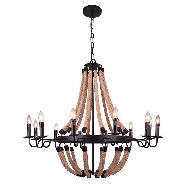 Подвесная люстра Arte Lamp Marsiglia A8956LM-12BK изображение 1 Подвесная люстра Arte Lamp Marsiglia A8956LM-12BK Фото № 1