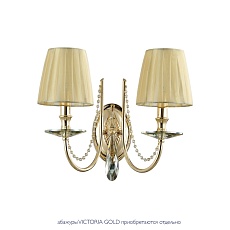 Бра Crystal Lux Victoria AP2 Gold/Amber 2