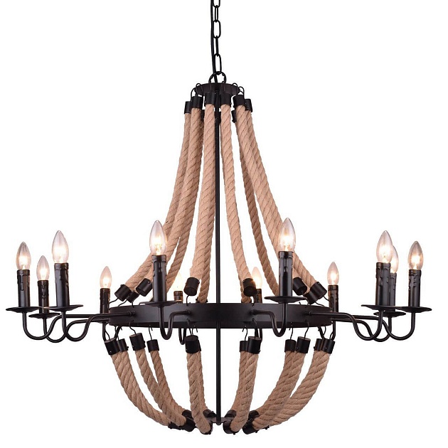 Подвесная люстра Arte Lamp Marsiglia A8956LM-12BK изображение 2 Подвесная люстра Arte Lamp Marsiglia A8956LM-12BK Фото № 2