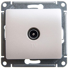 ТВ-розетка Systeme Electric Glossa перламутр GSL000693