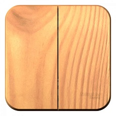 Выключатель двухклавишный Systeme Electric Blanca 10A 250V ясень BLNVA105015