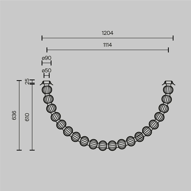 Подвесной светодиодный светильник Maytoni Amulet MOD555CL-L28G3K изображение 2 Подвесной светодиодный светильник Maytoni Amulet MOD555CL-L28G3K Фото № 2
