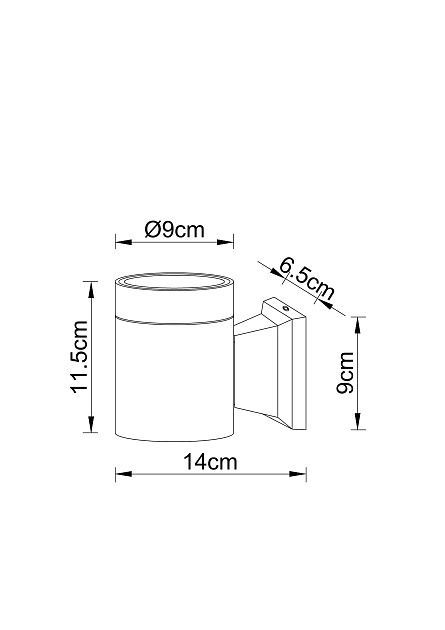 Уличный настенный светильник Arte Lamp Piautos A1913AL-1BK Фото № 2