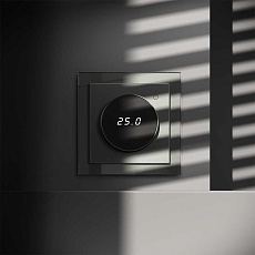 Терморегулятор электронный Voltum S70 с индикацией и датчиком, для теплого пола, (титан) VLS070106 2