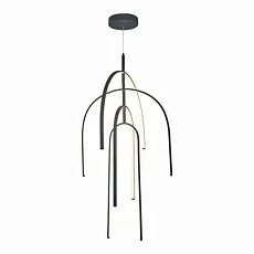 Люстра подвесная Alfa Light F3924-61 BK 95W φ80*H12 0