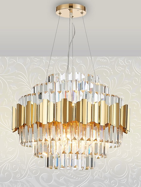Подвесная люстра Natali Kovaltseva Ruby 81442/8C Gold Фото № 4