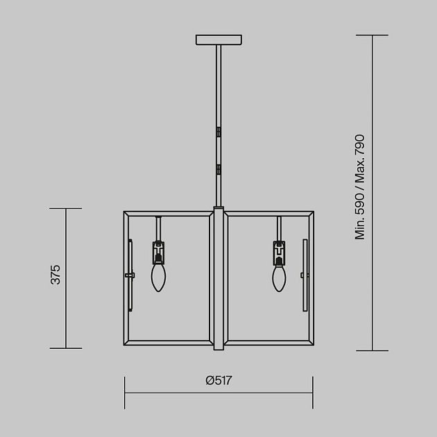 Подвесная люстра Maytoni Marmo MOD099PL-06G изображение 3 Подвесная люстра Maytoni Marmo MOD099PL-06G Фото № 3