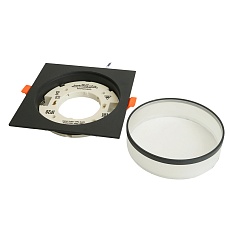 Светильник встраиваемый Feron DL701 потолочный GX70 черный квадрат 51096 3